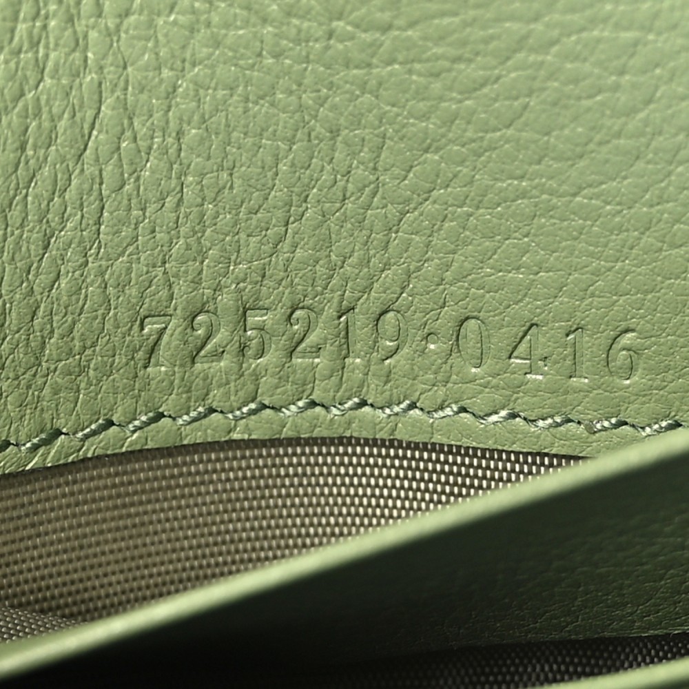 Roxy Calfskin Medium Blondie Chain Wallet Salamander Green