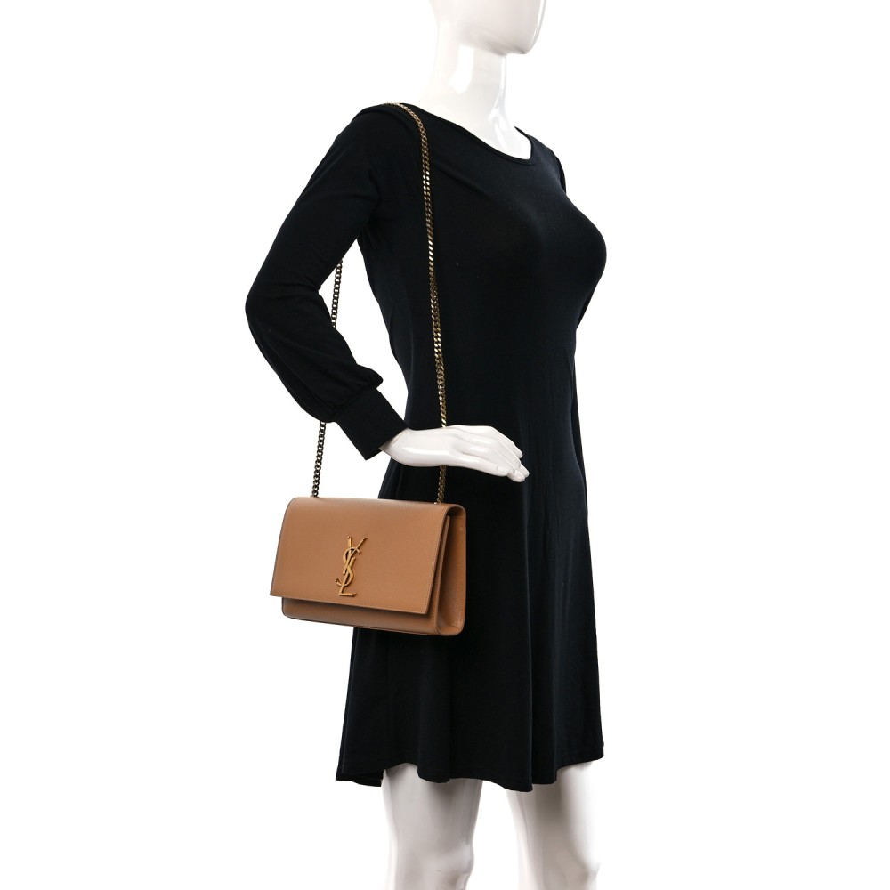 Grain De Poudre Medium Monogram Kate Satchel Nude Powder